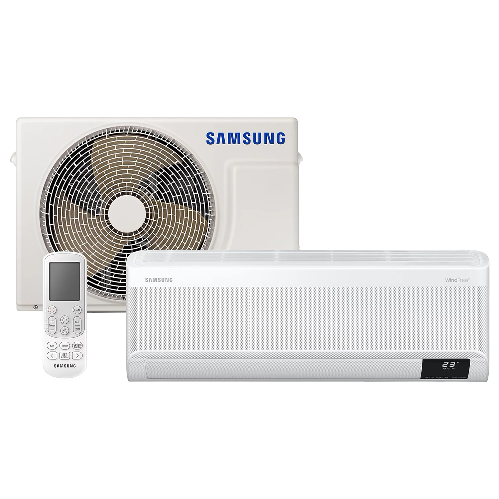 Ar Condicionado Samsung Inverter WindFree Connect AI 18000 Btus Frio 220V R-32
